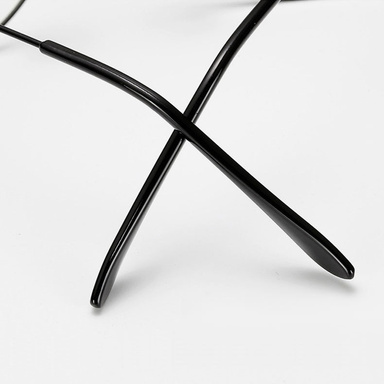 Eterlens|金属チークカラーレンズメガネ|小顔効果ブルーライトカット|上質なビッグフレーム