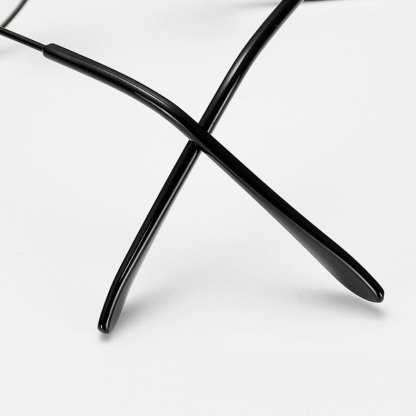 Eterlens|金属チークカラーレンズメガネ|小顔効果ブルーライトカット|上質なビッグフレーム