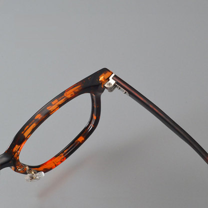 Eterlens | レトロ風超軽量ウェリントン型アセテートメガネ | クラシックなデザイン