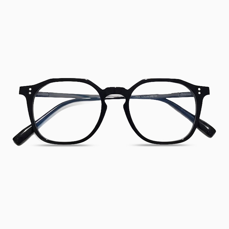 Eterlens｜レトロな多角形ウェリントン型メガネ｜度付き対応｜素顔に映える一本