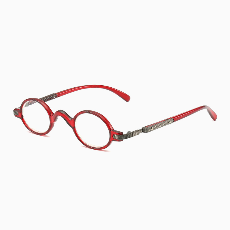 【ヴィンテージ風・オーバル型】Eterlens｜レトロなオーバルフレーム｜21g軽量PC素材｜ブルーライトカット老眼鏡｜書道や読書におすすめ│落ち着いた印象を演出