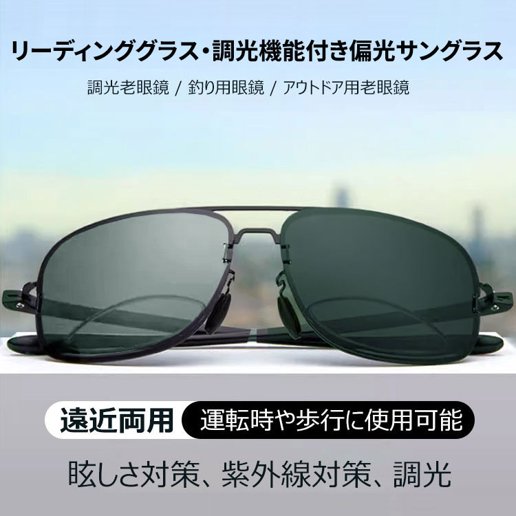 Eterlens 遠近両用調光サングラス機能付き老眼鏡