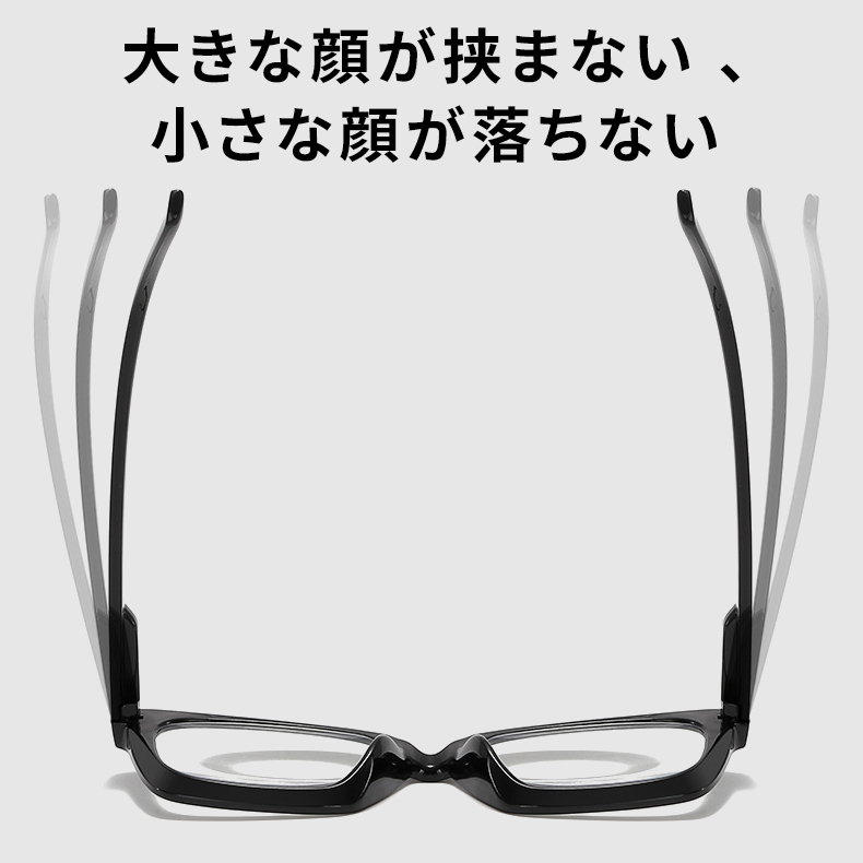 Eterlens｜ウェリントン型太縁老眼鏡｜調光レンズ｜クラシックレトロ