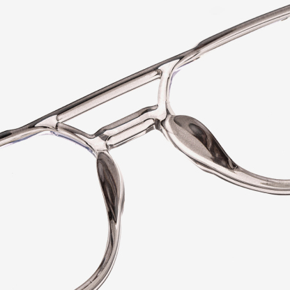 Eterlens｜11.9gユニセックスダブルブリッジアビエーター型メガネ｜度付き対応｜高級感漂う