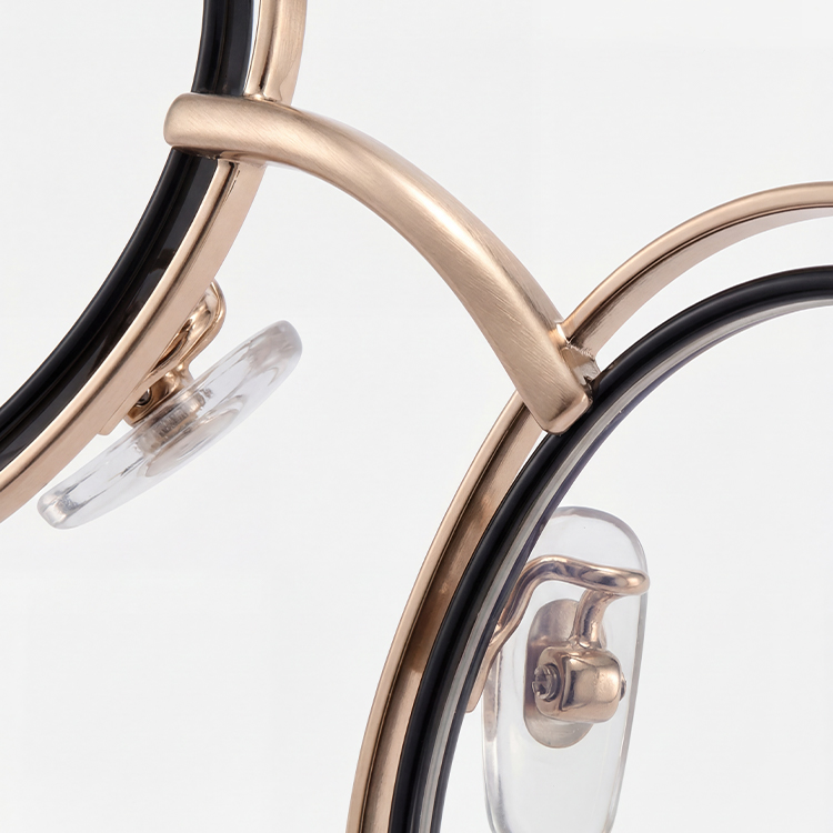 【レトロモダン・小顔効果 15g 】Eterlens ラウンド型メガネ| 軽く丈夫なチタン合金フレーム | 度付き対応・ブルーライトカット・男女兼用 - 商品画像 6/7 (Round RxReady)