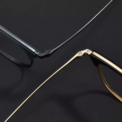 Eterlens｜ウェリントンフレームS型ノーズパッドメガネ｜度付き対応｜匠の技が光る1本