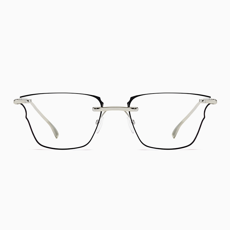 Eterlens｜リムレスチタン製不規則老眼鏡｜ブルーライトカット｜ミニマルビジネス