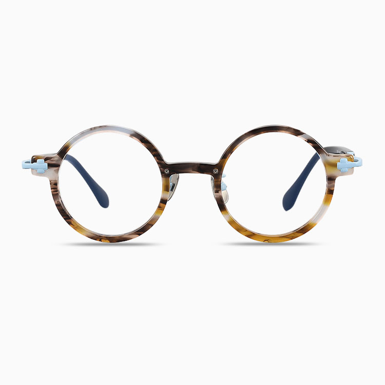 Eterlens | レトロ風ラウンド型アセテートメガネ | スタイリッシュ | オーダーメイド