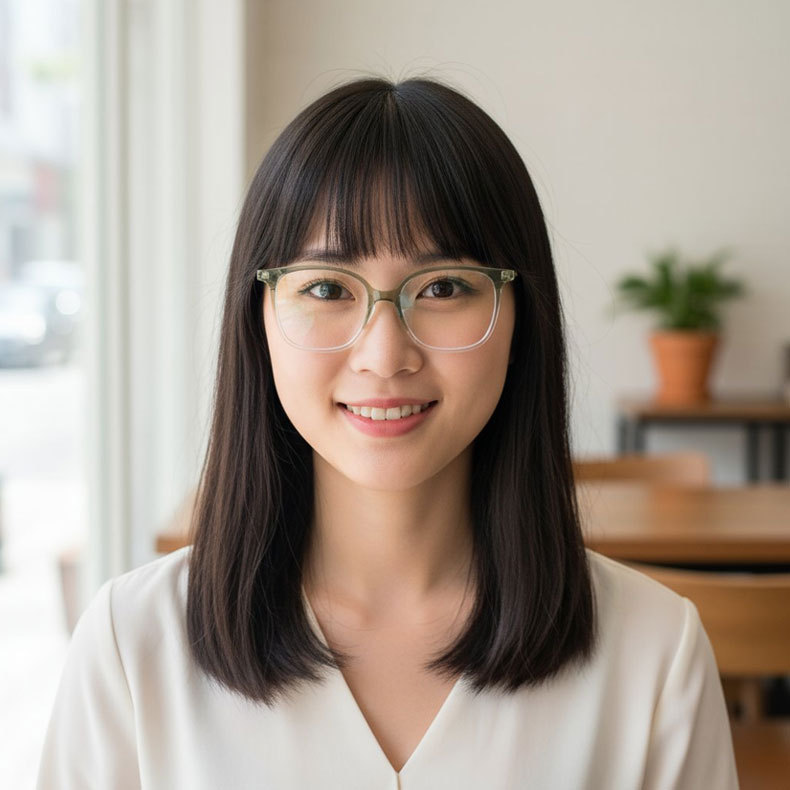 Eterlens 知性の窓｜17.8g  レトロ感漂うビッグフレームメガネ | ファッショナブルなグラデーションカラー｜素っぴんでも盛れる一本