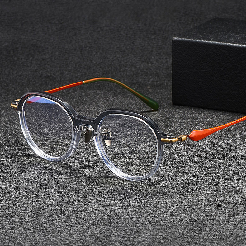 Eterlens|ミニマルなチタン製小さめメガネ|クラシックレトロ