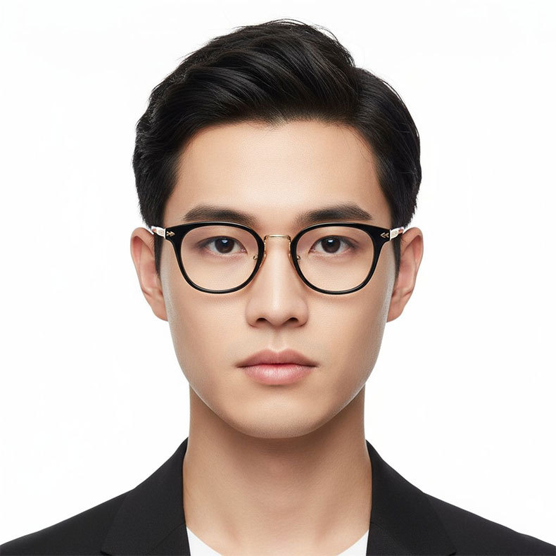 Eterlens | 16.5g フルリムチタンメガネ | レトロモダン | オーダーメイ ド