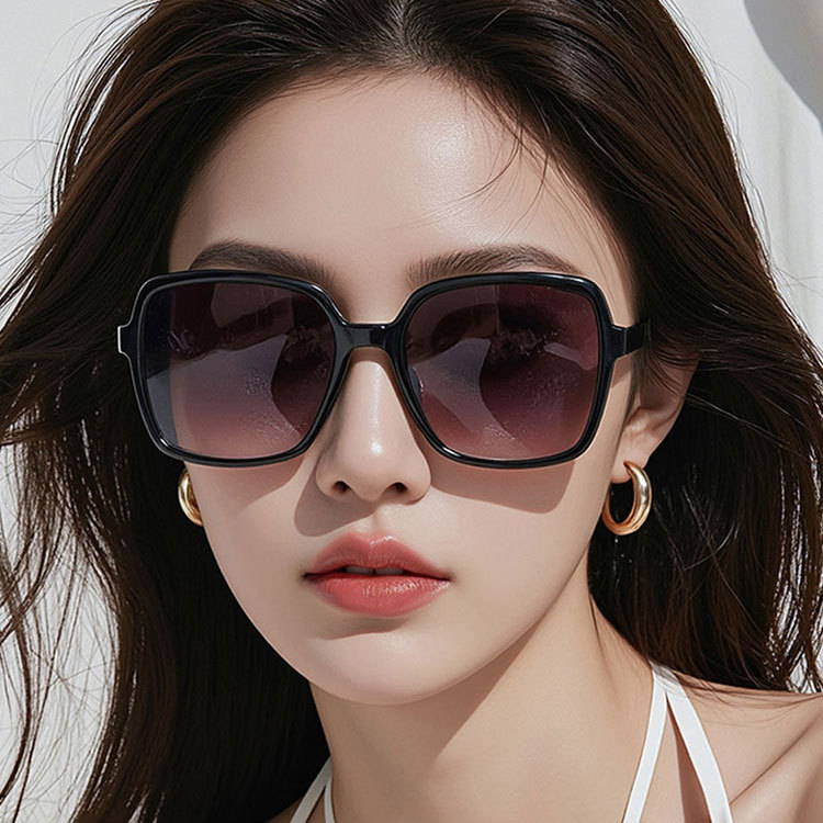 Eterlens | 大きめスクエアフレーム | グラデーションレンズ | 折りたたみ可能  UV400  サングラス-Eterlens