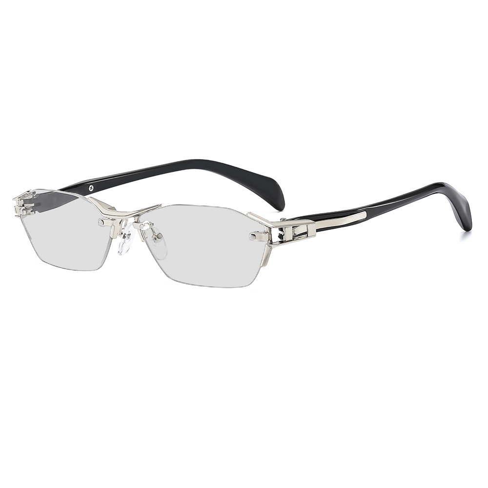 Eterlens ブルーライトカット調光機能付きリムレス老眼鏡-Eterlens