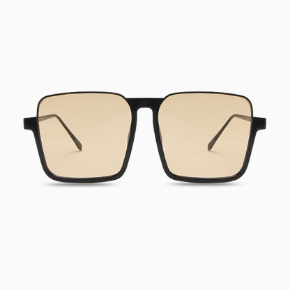 Eterlens｜ビッグフレームチークメガネ｜グラデーションカラーレンズ・UV380｜素顔でも血色感が良い