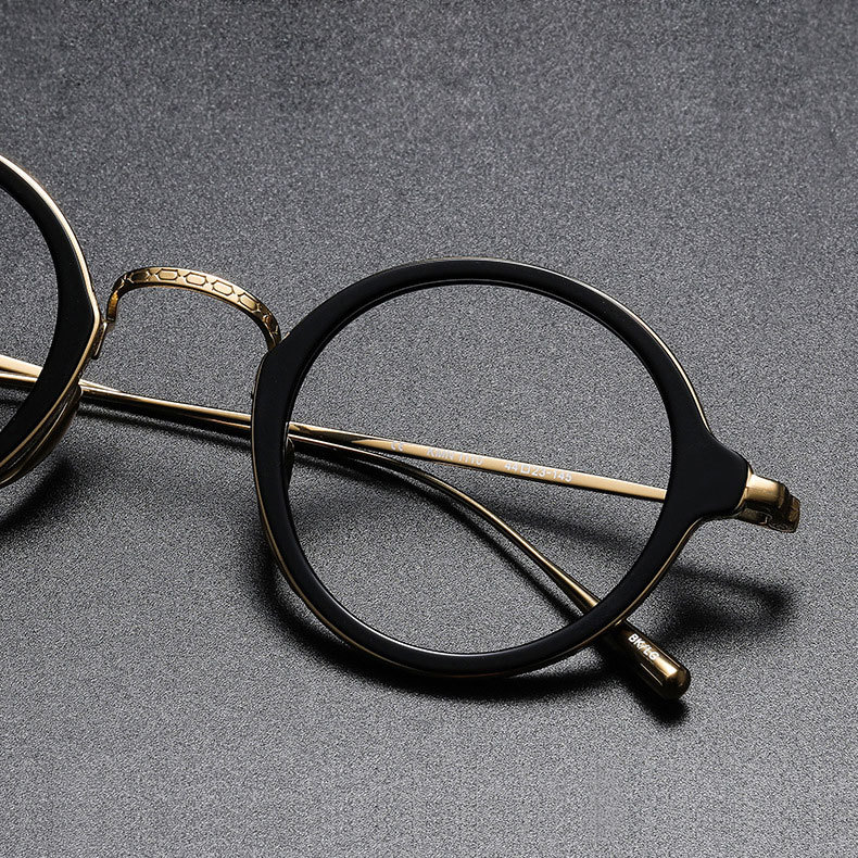 Eterlens | チタン製レトロな太リムスプラウトパットメガネ | 匠の技が光る一本