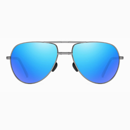 Eterlens | メタルアビエーター型 | 折りたたみ 夜間用偏光レンズ | メンズドライブメガネ-Eterlens