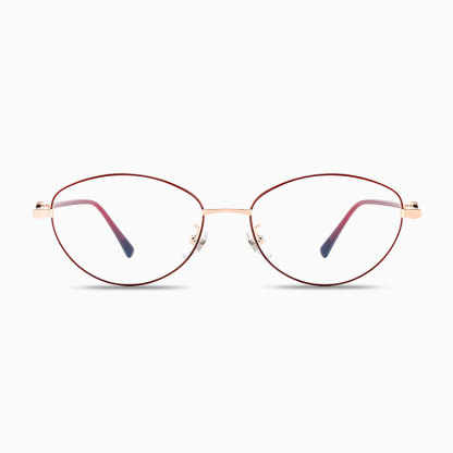 【柔らかな美しさ・横顔に映える】Eterlens | パール調・細身メタル【Pearl-Cat】| 13.9g | 小顔効果・上品 | 度付きメガネ | 甘辛ミックス・大人フェミニン