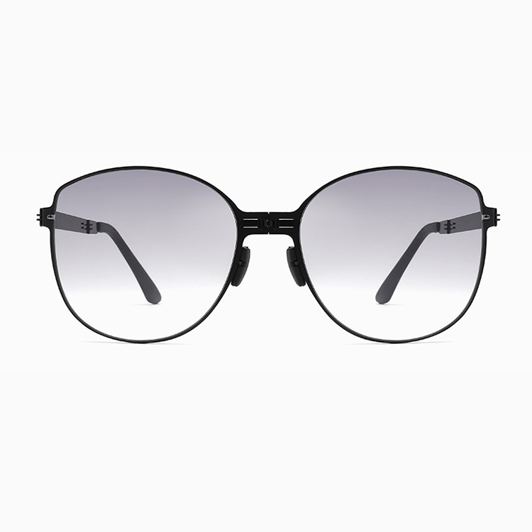 Eterlens｜軽量ビッグフレーム 素顔グラデーション｜折りたたみuv400｜ins風サングラス-Eterlens