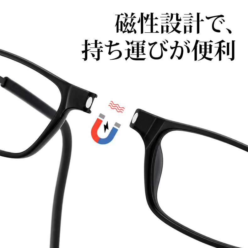 Eterlens 超軽量マグネット式首掛け老眼鏡