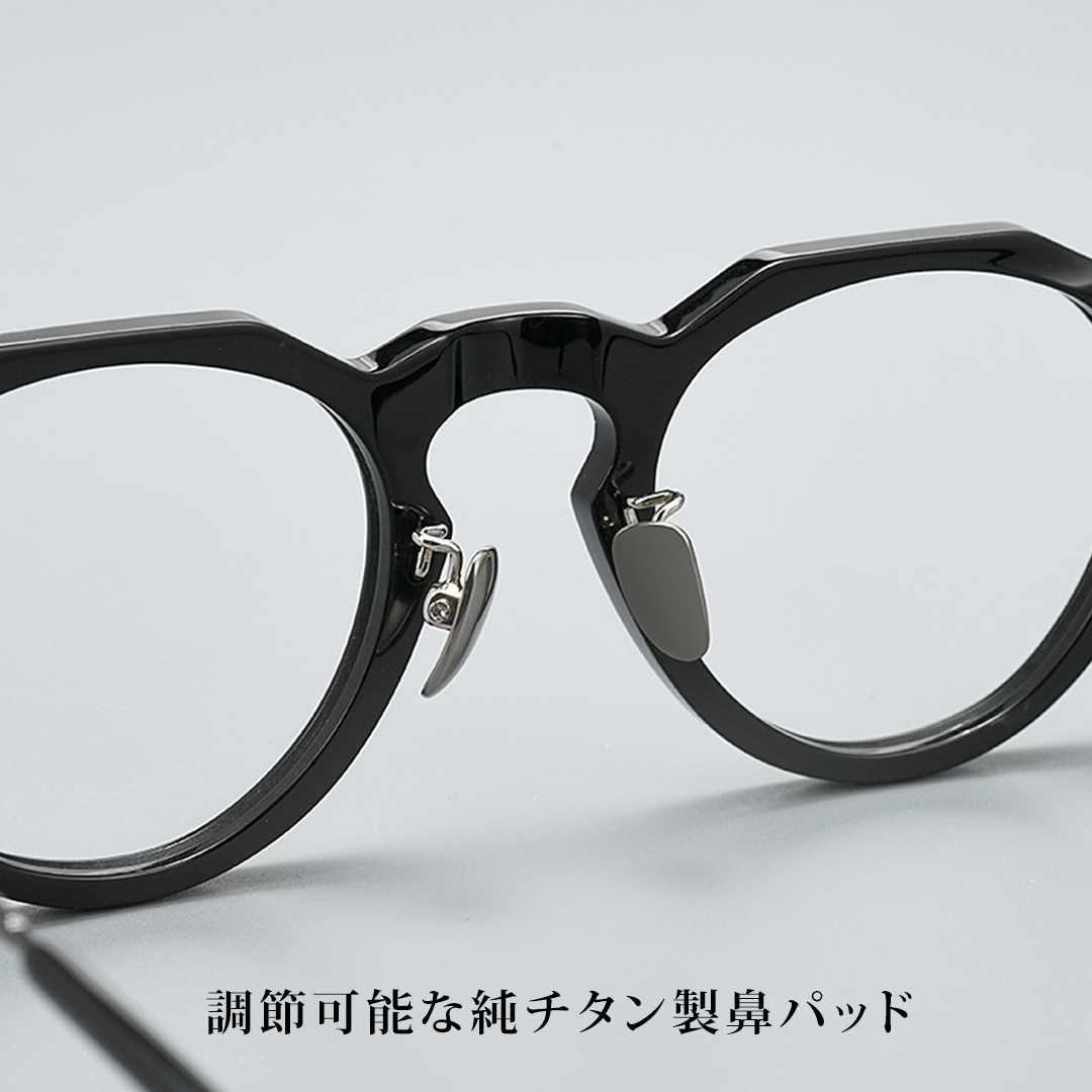 【夏のビジネスに最適】Eterlens クラウンパントメガネ｜内側の汗逃がし溝でズレにくく｜15°カーブのしなやかテンプルで締めつけ感を抑える