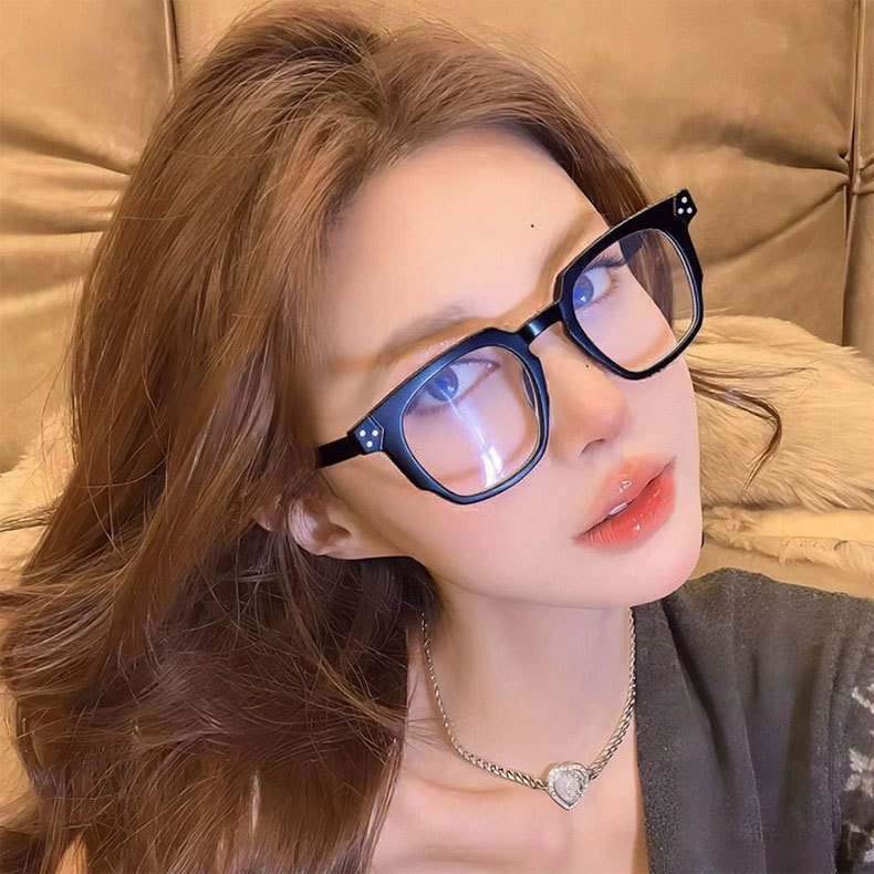 Eterlens  |  リベット付き多角形フレームの樹脂老眼鏡  |  ブルーライトカット  |  レトロスタイル