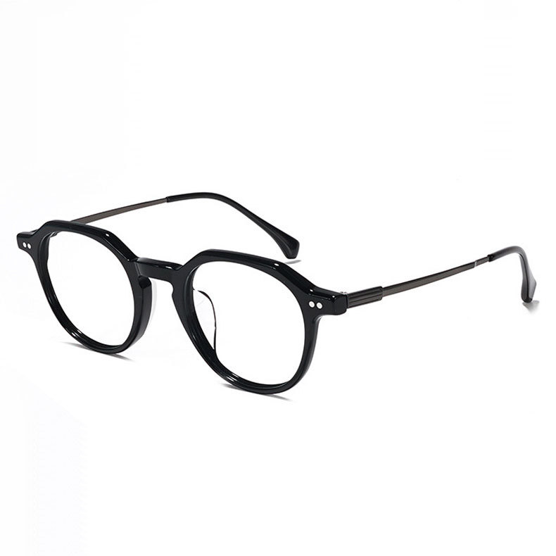 Eterlens｜アセテートチタン製小顔見えレトロ感あふれるメガネ｜素顔に映える万能デザイン