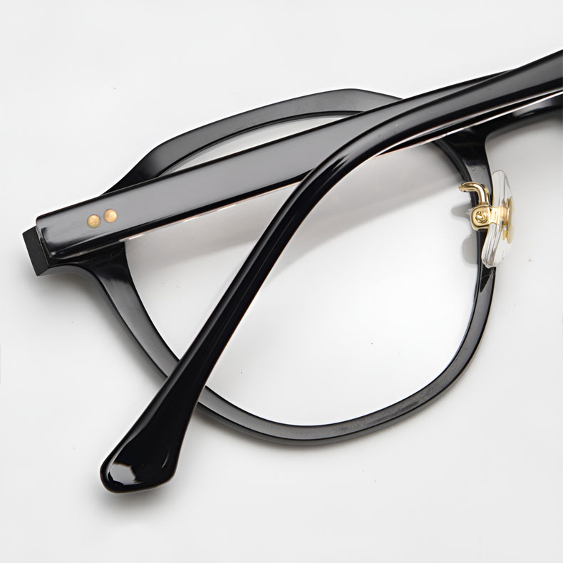 Eterlens | 16g レトロ風アセテートメガネ | 芯張りテンプル | オーダーメイド
