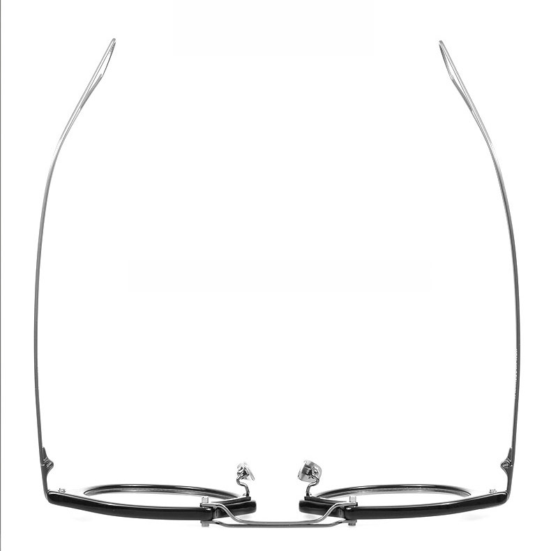 【匠の技・チタン】Eterlens | メタルブリッジ・多角形フレーム【Double-Bridge】| 超軽量 | 知的・個性的 | 度付き対応 | ヴィンテージモダン - 商品画像 11/15 (Round RxReady)