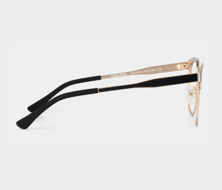 【知的でシャープな印象・小顔効果】Eterlens  スクエアフレーム メガネ｜高品質メタルフレーム｜度付き対応・ブルーライトカット・ユニセックス - 商品画像 5/10 (Round RxReady)