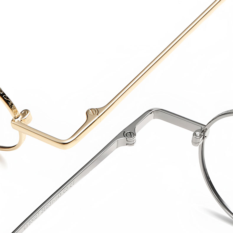 【クラシック・メタルラウンドメガネ】 ETERLENS | アート感溢れるレトロ知性派メガネ | 度付きレンズ対応 |超軽量 日本人の顔に馴染むデザイン - 商品画像 9/15 (Round RxReady)