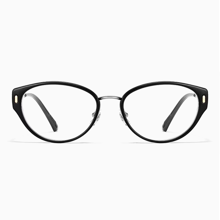 Eterlens｜透かし彫りテンプルキャットアイメガネ