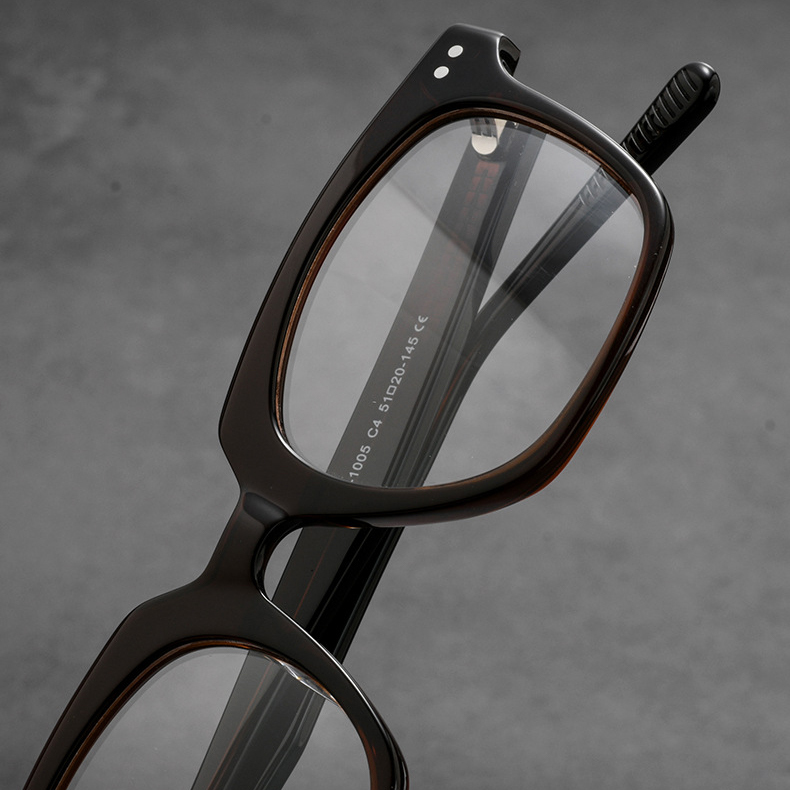 Eterlens｜アセテート製ウェリントン型メガネ｜クラシックな太セル