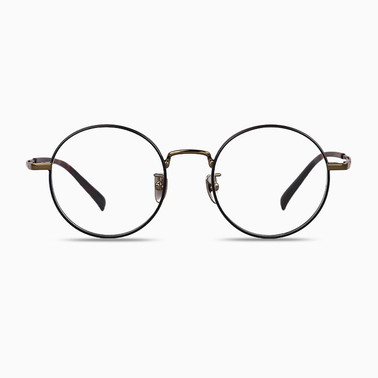 Eterlens | レトロな超軽量チタン製ラウンドフレームメガネ | 匠の技を光る一本 | オーダーメイド