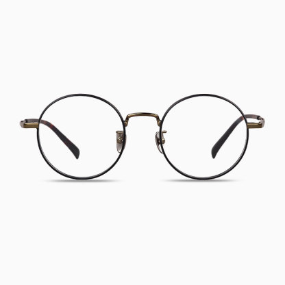 Eterlens | レトロな超軽量チタン製ラウンドフレームメガネ | 匠の技を光る一本 | オーダーメイド