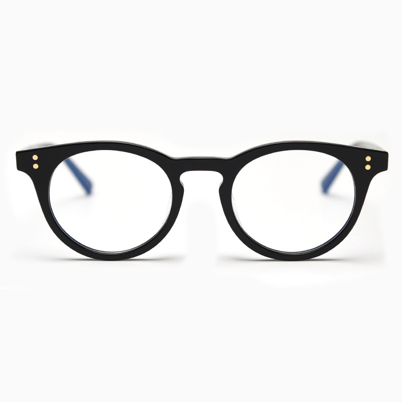 Eterlens｜デザイナーコレクションのボストン型フレーム｜度付き対応｜キーホールブリッジメガネ-Eterlens