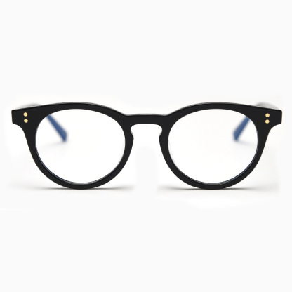 Eterlens｜デザイナーコレクションのボストン型フレーム｜度付き対応｜キーホールブリッジメガネ-Eterlens