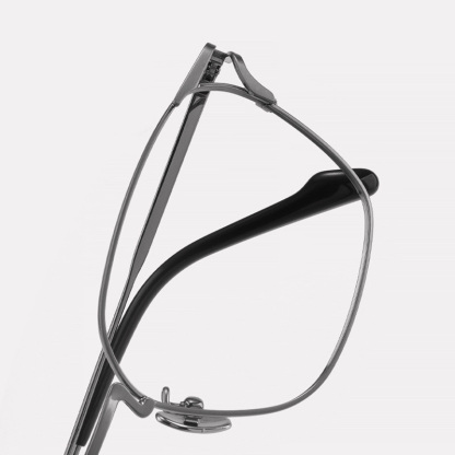 Eterlens｜チタン製大きめフルリム│度付き対応│レトロビジネススタイルメガネ-Eterlens
