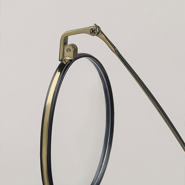 【レトロモダン・極上の軽さ】Eterlens 時の円環 カスタムメガネ ラウンド｜16g高純度チタンフレーム｜度付き対応・洗練された大人クラシック眼鏡 - 商品画像 7/11 (Boston RxReady)