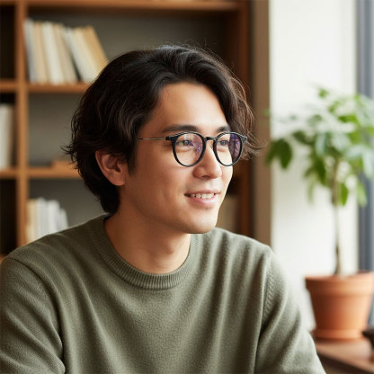 Eterlens| 13.2g 上質感漂うクラシックアセテートメガネ | デザイナーズモデル