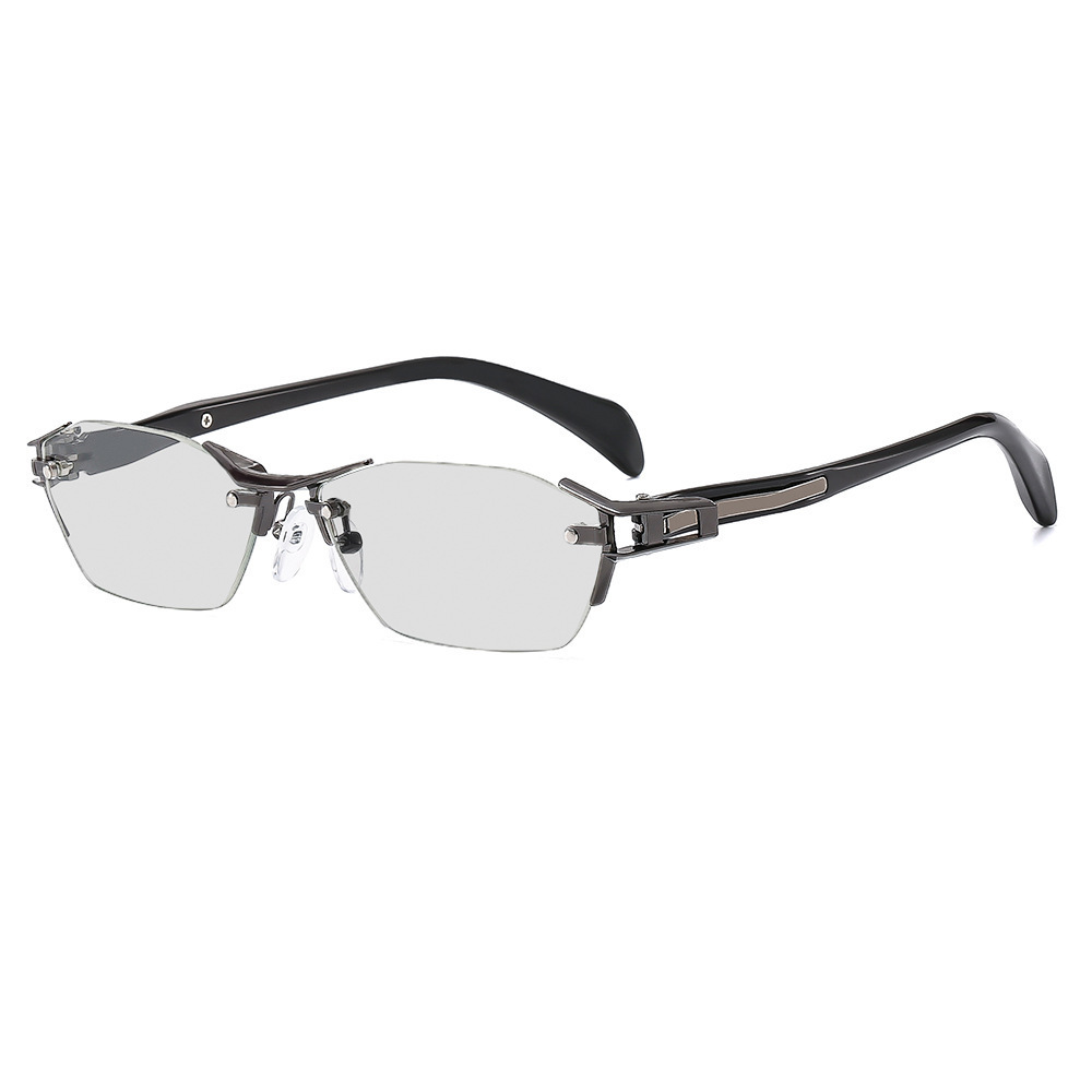 Eterlens ブルーライトカット調光機能付きリムレス老眼鏡-Eterlens