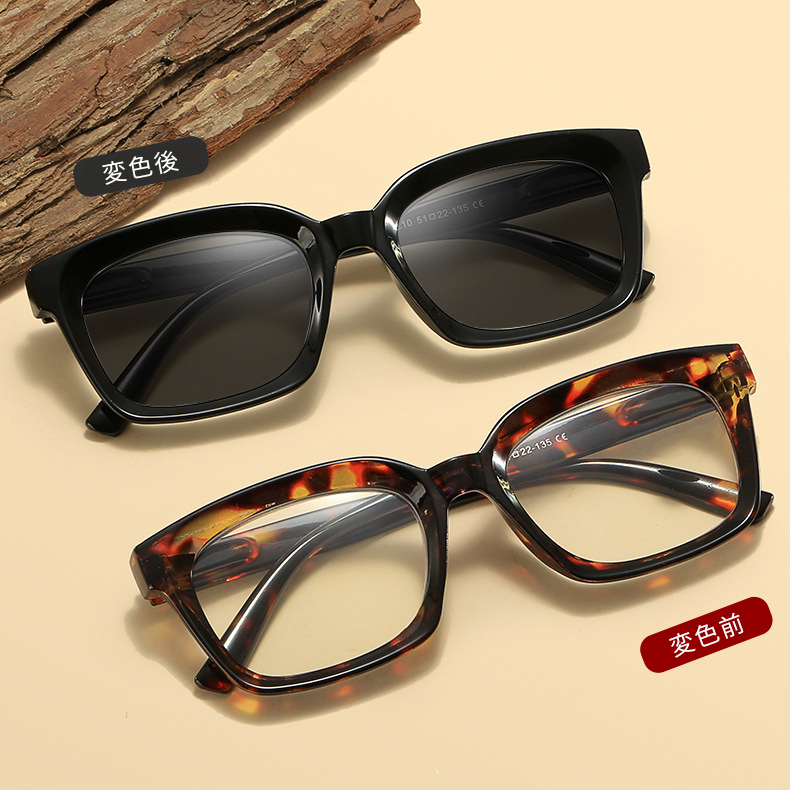 Eterlens｜ウェリントン型太縁老眼鏡｜調光レンズ｜クラシックレトロ