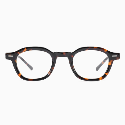 Eterlens｜レトロ風アセテート製小さめフレームメガネ｜クラシックな太セル