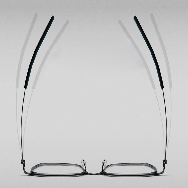Eterlens | ビジネススタイルウェリントン型メガネ | レトロインダストリアル風