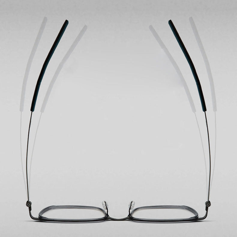 Eterlens | ビジネススタイルウェリントン型メガネ | レトロインダストリアル風