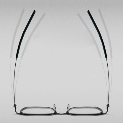 Eterlens | ビジネススタイルウェリントン型メガネ | レトロインダストリアル風