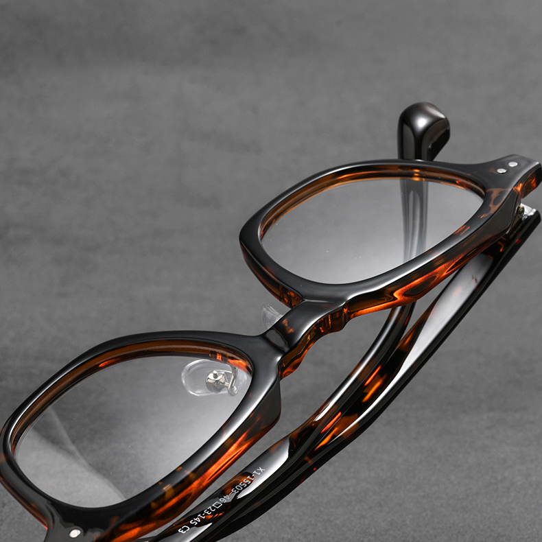 Eterlens｜超軽量アセテート製クラウンパントメガネ｜クラシックな太セル