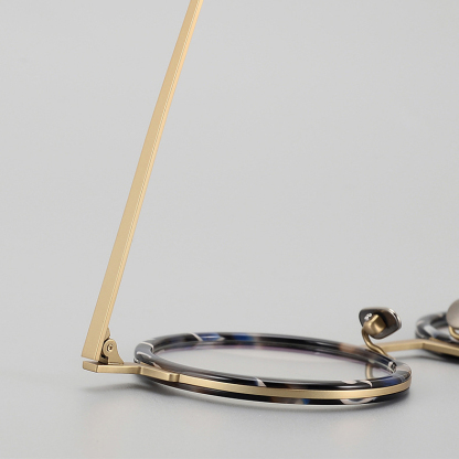 Eterlens｜おしゃれでヒップホップ風チタンアセテート製メガネ｜ユニークでトレンド感漂う｜オーダーメイド