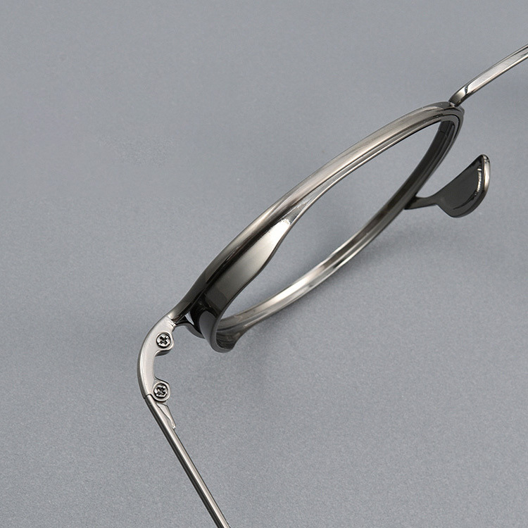 Eterlens｜レトロ風チタンメガネ｜度付き対応｜匠の技が光る一本
