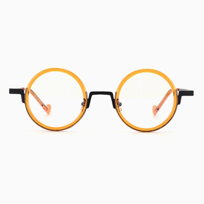 Eterlens｜おしゃれでヒップホップ風チタンアセテート製メガネ｜ユニークでトレンド感漂う｜オーダーメイド