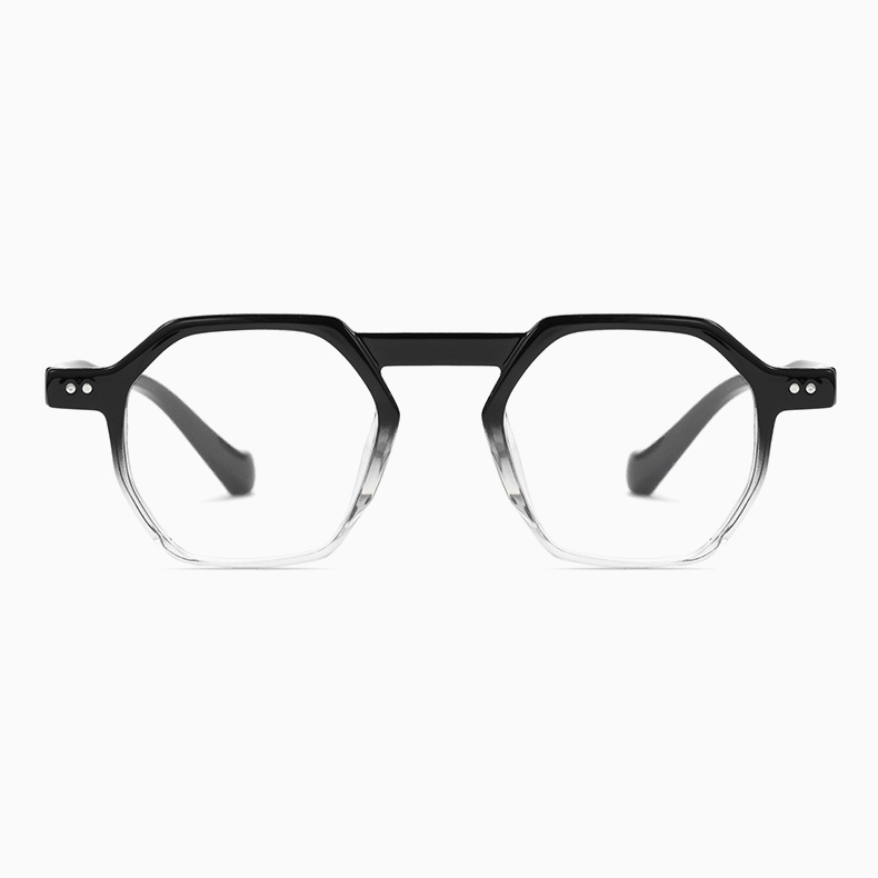 Eterlens｜派手な多角形超軽量メガネ｜個性的でファッショナブル